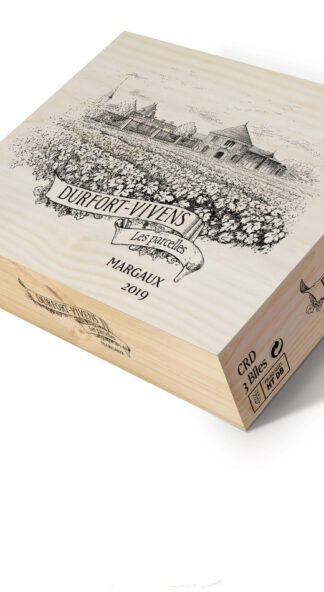 Château Durfort-Vivens 3er Holzkiste Les Parcelles 2ème Cru Classé Margaux AOC 2019